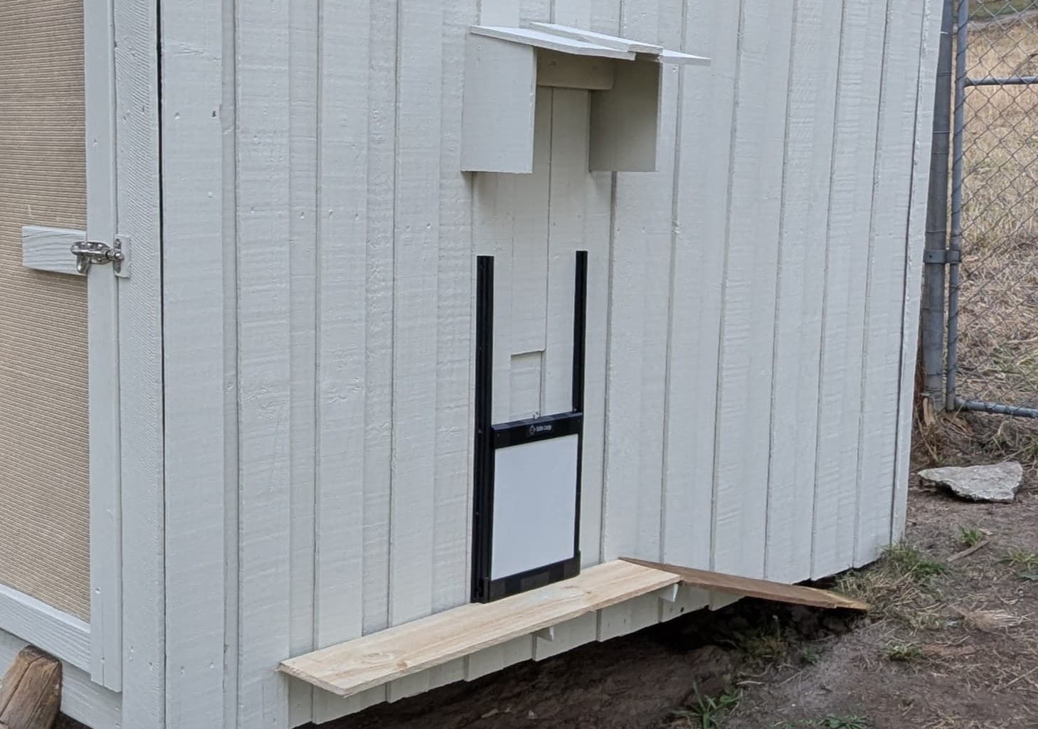 Front of the almost-finished coop