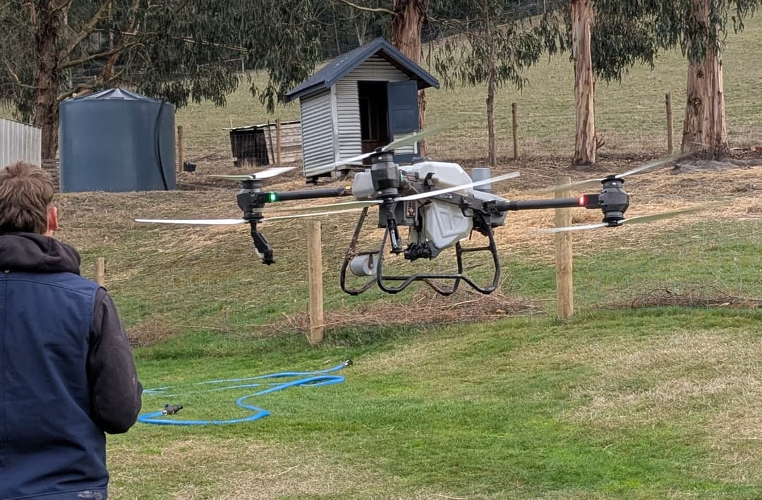 Sending the drone to do the hard work