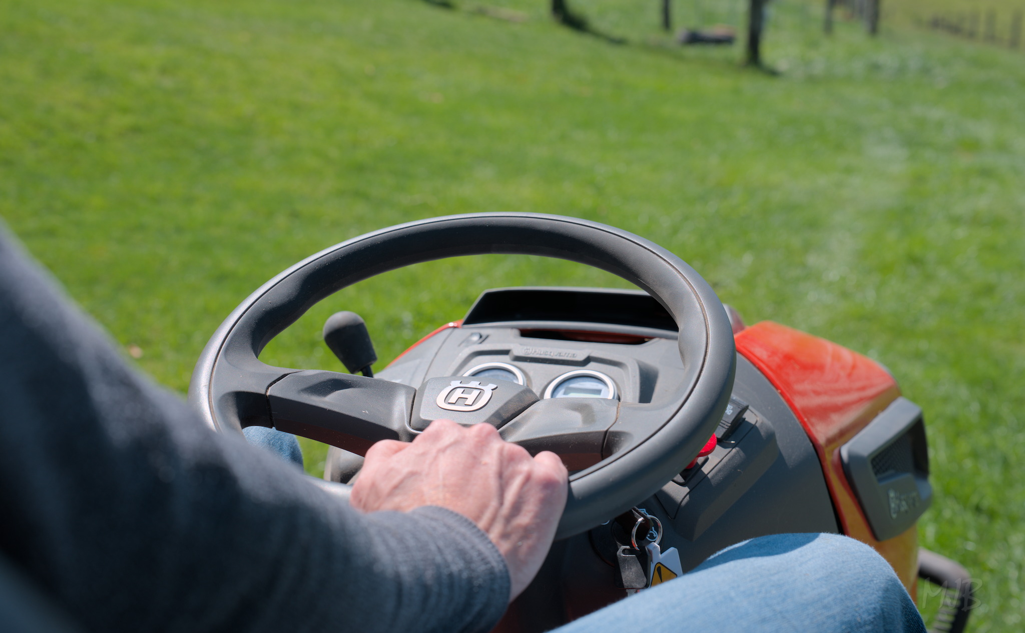 A ride on mower makes the task a much more joyful one